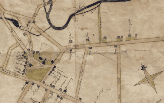 1817 Manuscript Map excerpt