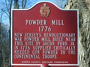 Ford Powder Mill historical marker sign 2